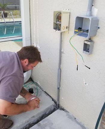 Installing Electric Panel and Pool Pump Wiring